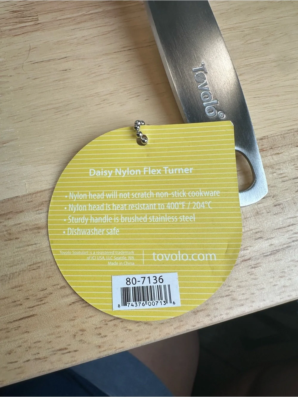 tovolo Stainless steel large Daisy Flower spatula 13.5 retro look new with tags